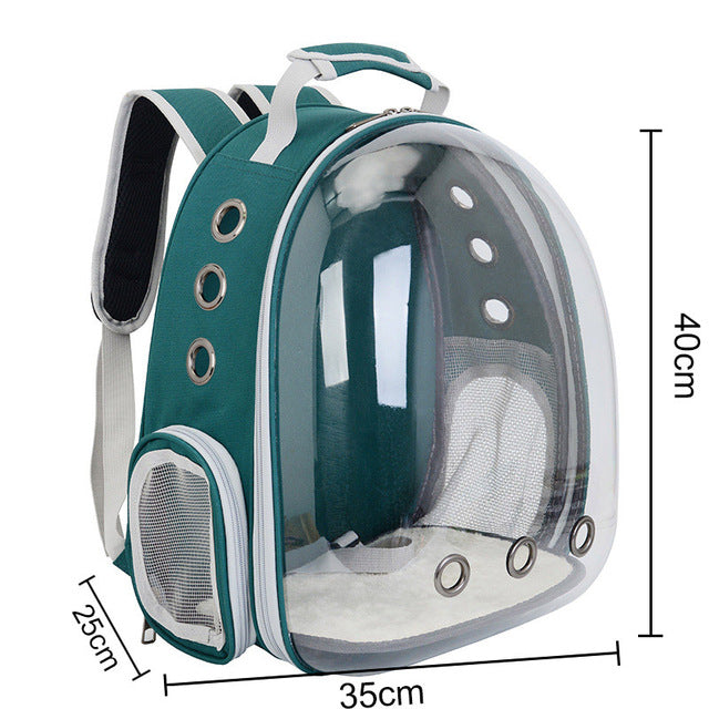Free shipping Cat bag Breathable Portable Pet Carrier Bag Outdoor Travel backpack for cat and dog Transparent Space pet Backpack