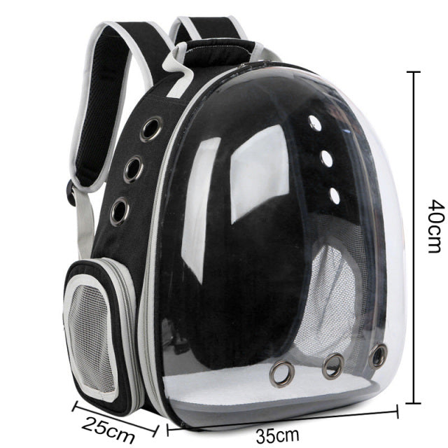 Free shipping Cat bag Breathable Portable Pet Carrier Bag Outdoor Travel backpack for cat and dog Transparent Space pet Backpack