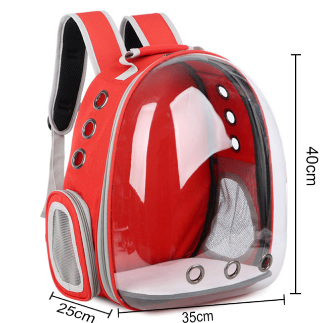 Free shipping Cat bag Breathable Portable Pet Carrier Bag Outdoor Travel backpack for cat and dog Transparent Space pet Backpack