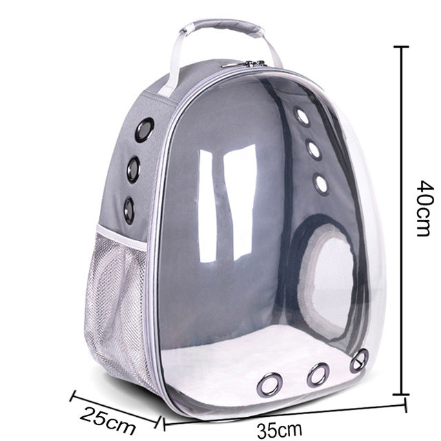 Free shipping Cat bag Breathable Portable Pet Carrier Bag Outdoor Travel backpack for cat and dog Transparent Space pet Backpack