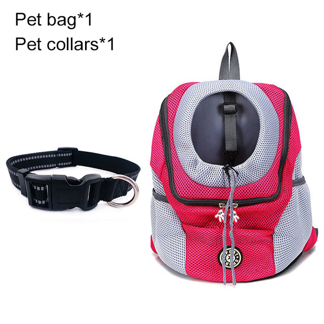 Pet Dog Carrier Bag Carrier For Dogs Backpack Out Double Shoulder Portable Travel Backpack Outdoor Dog Carrier Bag Travel Set