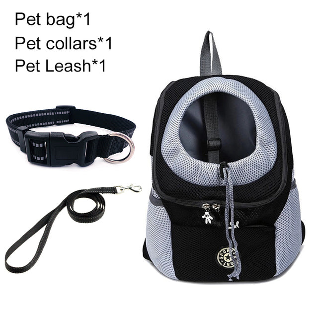 Pet Dog Carrier Bag Carrier For Dogs Backpack Out Double Shoulder Portable Travel Backpack Outdoor Dog Carrier Bag Travel Set