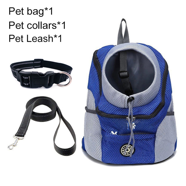 Pet Dog Carrier Bag Carrier For Dogs Backpack Out Double Shoulder Portable Travel Backpack Outdoor Dog Carrier Bag Travel Set
