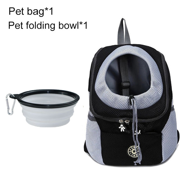 Pet Dog Carrier Bag Carrier For Dogs Backpack Out Double Shoulder Portable Travel Backpack Outdoor Dog Carrier Bag Travel Set