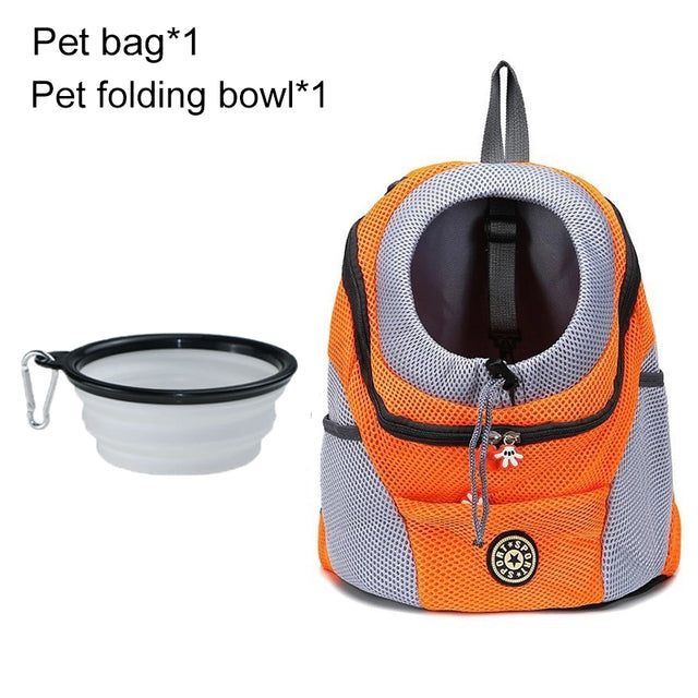 Pet Dog Carrier Bag Carrier For Dogs Backpack Out Double Shoulder Portable Travel Backpack Outdoor Dog Carrier Bag Travel Set
