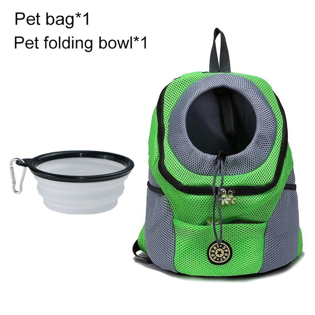 Pet Dog Carrier Bag Carrier For Dogs Backpack Out Double Shoulder Portable Travel Backpack Outdoor Dog Carrier Bag Travel Set