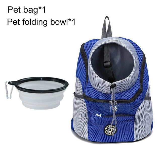 Pet Dog Carrier Bag Carrier For Dogs Backpack Out Double Shoulder Portable Travel Backpack Outdoor Dog Carrier Bag Travel Set