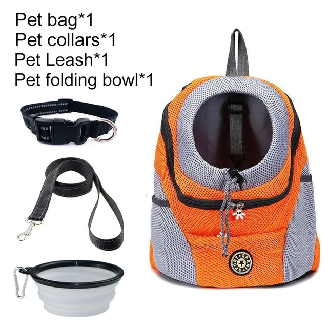 Pet Dog Carrier Bag Carrier For Dogs Backpack Out Double Shoulder Portable Travel Backpack Outdoor Dog Carrier Bag Travel Set