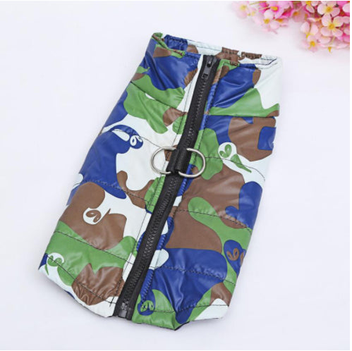 Winter Warm Dog Clothes Waterproof Outfit Vest Winter Windproof Pets Dog Jacket Coat Padded Labrador French Bulldog Outfits