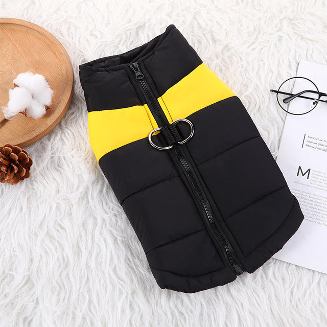Winter Warm Dog Clothes Waterproof Outfit Vest Winter Windproof Pets Dog Jacket Coat Padded Labrador French Bulldog Outfits