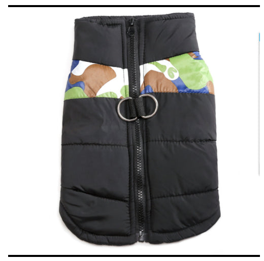 Winter Warm Dog Clothes Waterproof Outfit Vest Winter Windproof Pets Dog Jacket Coat Padded Labrador French Bulldog Outfits