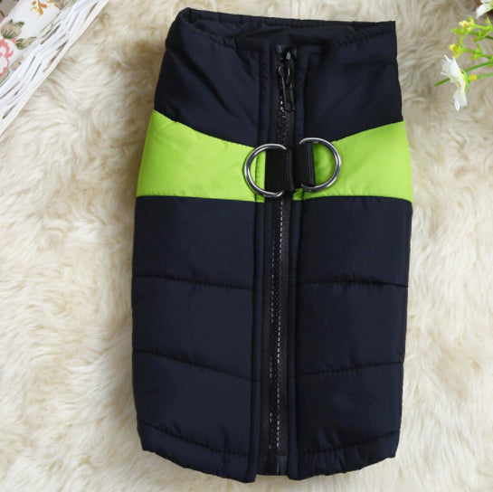 Winter Warm Dog Clothes Waterproof Outfit Vest Winter Windproof Pets Dog Jacket Coat Padded Labrador French Bulldog Outfits