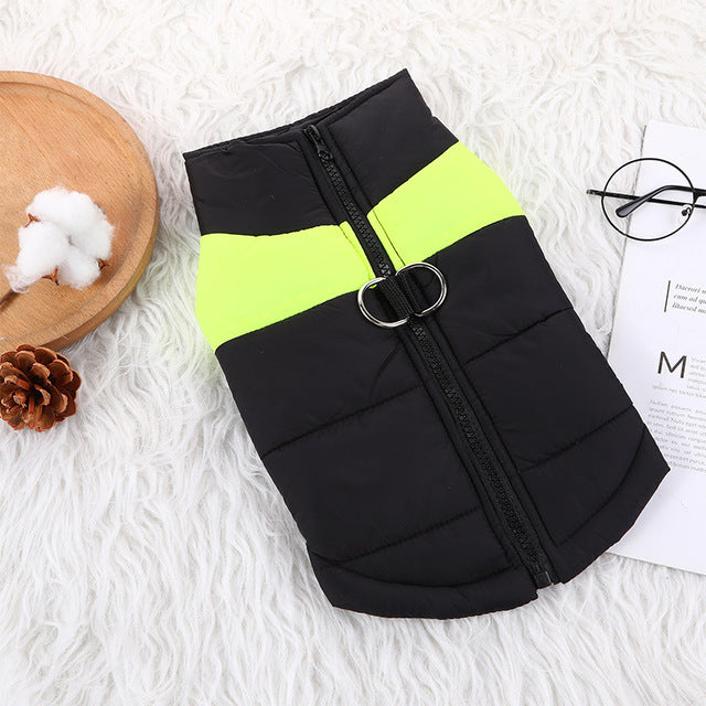 Winter Warm Dog Clothes Waterproof Outfit Vest Winter Windproof Pets Dog Jacket Coat Padded Labrador French Bulldog Outfits