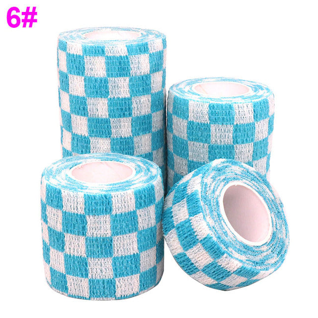 1 pcs Printed Sports Knee Protector 4.5m Medical Therapy Elastic Bandage Colorful Self Adhesive Wrap Tape for Finger Joint Pet