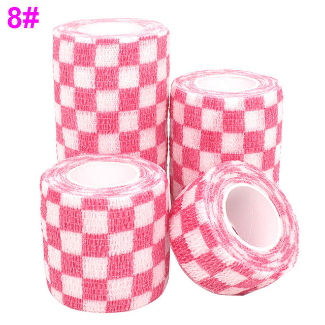 1 pcs Printed Sports Knee Protector 4.5m Medical Therapy Elastic Bandage Colorful Self Adhesive Wrap Tape for Finger Joint Pet