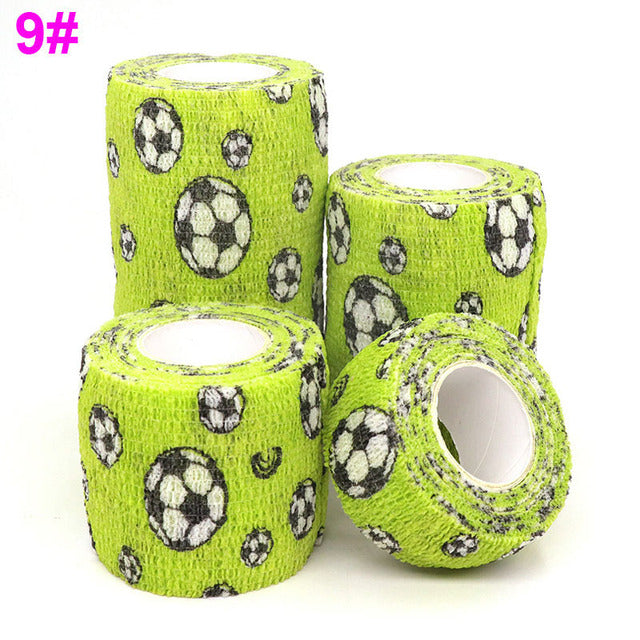 1 pcs Printed Sports Knee Protector 4.5m Medical Therapy Elastic Bandage Colorful Self Adhesive Wrap Tape for Finger Joint Pet