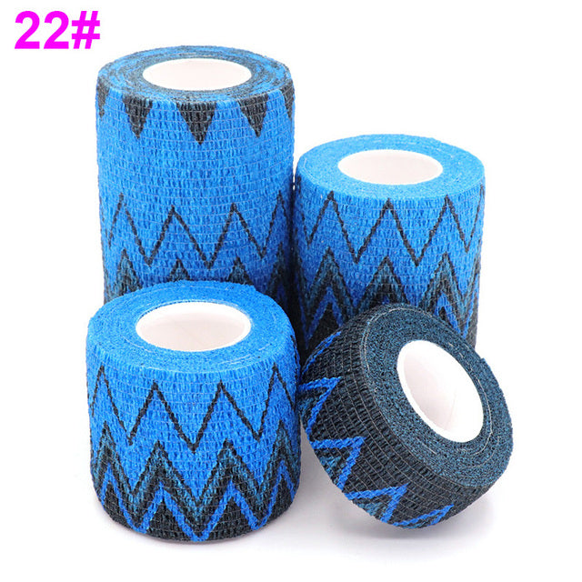 1 pcs Printed Sports Knee Protector 4.5m Medical Therapy Elastic Bandage Colorful Self Adhesive Wrap Tape for Finger Joint Pet