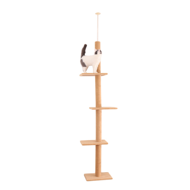 Luxury Pet Cat Tree House Condo Furniture Multi-Layer Cat Tree with Ladder Toy Sisal Scratching Post for Cat Climbing JumpingToy