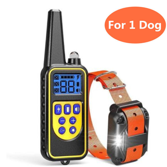 800m Electric Dog Training Collar Waterproof Rechargeable Pet Remote Control With LCD Display For All Size Shock Vibration Sound