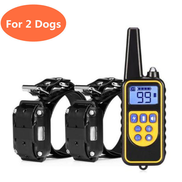 800m Electric Dog Training Collar Waterproof Rechargeable Pet Remote Control With LCD Display For All Size Shock Vibration Sound