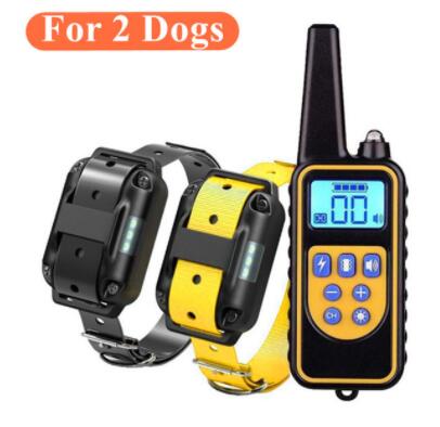 800m Electric Dog Training Collar Waterproof Rechargeable Pet Remote Control With LCD Display For All Size Shock Vibration Sound