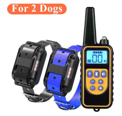 800m Electric Dog Training Collar Waterproof Rechargeable Pet Remote Control With LCD Display For All Size Shock Vibration Sound