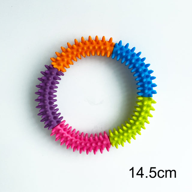 Dog Toys for Big Dogs EVA Interactive Training Ring Puller Resistant for Dogs Pet Flying Discs Bite Ring Toy for Small Dog