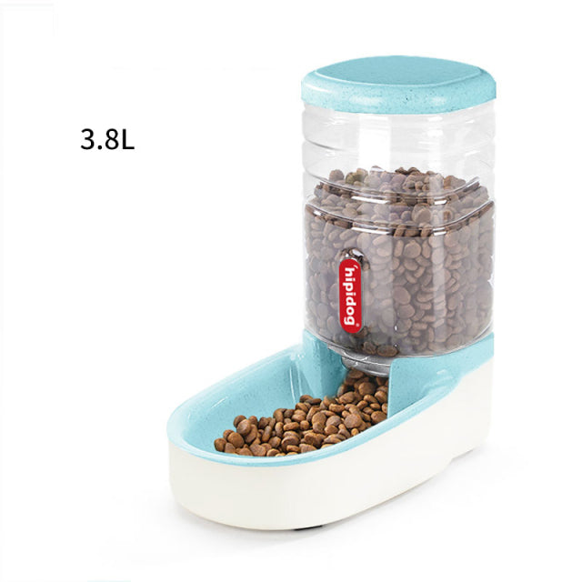 3.8 L Pet Automatic Feeding Bowls Dog Food Feeder Cat Water Feeder Large Capacity Food Water Dispenser Large Capacity Pet Bowls