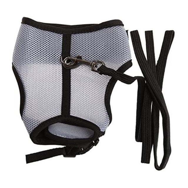 Pet Accessories Rabbit Harnesses Vest Leashes Set Soft Mesh Harness With Leash Small Animal Guinea Pig Hamsters