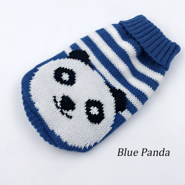 Warm Dog Clothes for Small Medium Dogs Knitted Cat Sweater Pet Clothing for Chihuahua Bulldogs Puppy Costume Coat Winter