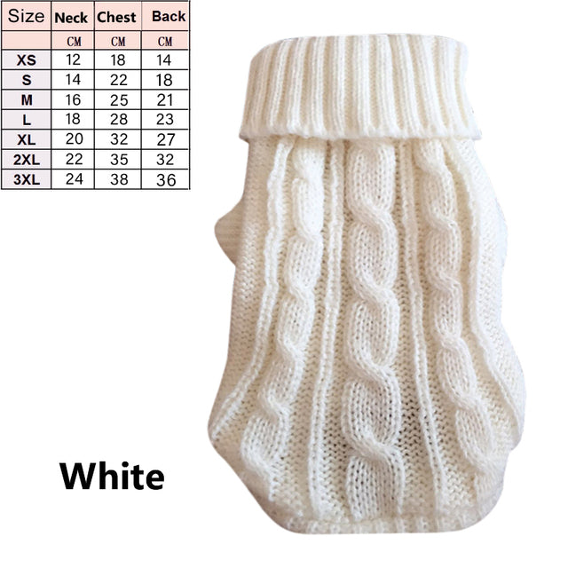 Pet Dog Sweaters Winter Pet Clothes for Small Dogs Warm Sweater Coat Outfit for Cats Clothes Woolly Soft Dog T Shirt Jacket