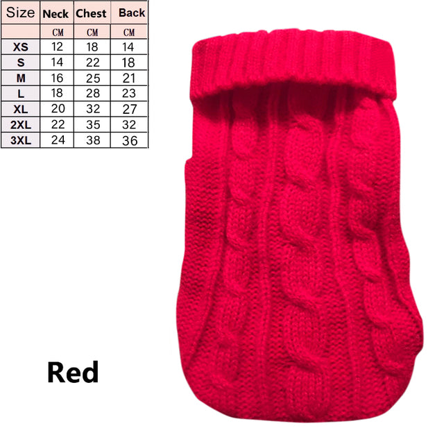 Pet Dog Sweaters Winter Pet Clothes for Small Dogs Warm Sweater Coat Outfit for Cats Clothes Woolly Soft Dog T Shirt Jacket