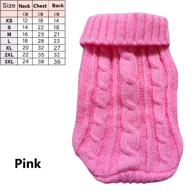 Pet Dog Sweaters Winter Pet Clothes for Small Dogs Warm Sweater Coat Outfit for Cats Clothes Woolly Soft Dog T Shirt Jacket