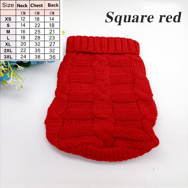 Pet Dog Sweaters Winter Pet Clothes for Small Dogs Warm Sweater Coat Outfit for Cats Clothes Woolly Soft Dog T Shirt Jacket