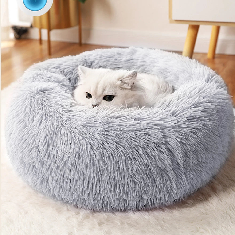 Super Cat Bed Warm Sleeping Cat Nest Soft Long Pluh Best Pet Dog Bed For Dogs Basket Cushion Cat Bed Cat Mat Animals Sleeping So