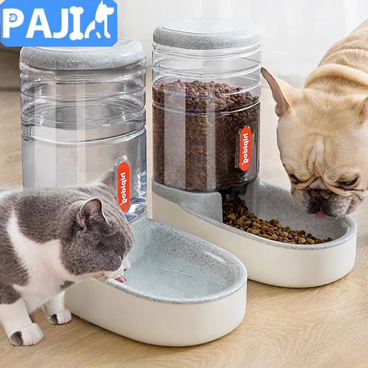 3.8 L Pet Automatic Feeding Bowls Dog Food Feeder Cat Water Feeder Large Capacity Food Water Dispenser Large Capacity Pet Bowls