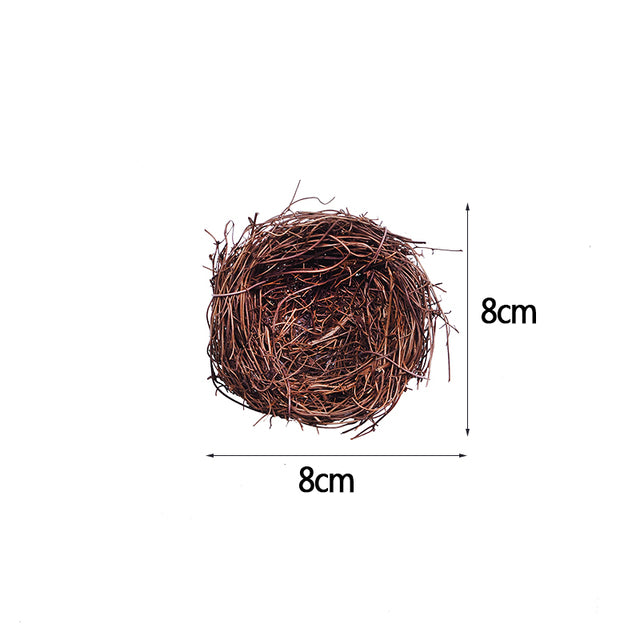 8-25cm Nature Bird Nest Easter Decoration DIY Handmade Craft Birds Nest for Easter Party Home Garden Decoration