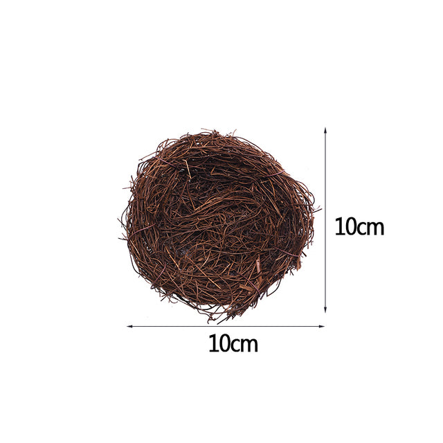 8-25cm Nature Bird Nest Easter Decoration DIY Handmade Craft Birds Nest for Easter Party Home Garden Decoration