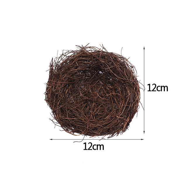 8-25cm Nature Bird Nest Easter Decoration DIY Handmade Craft Birds Nest for Easter Party Home Garden Decoration