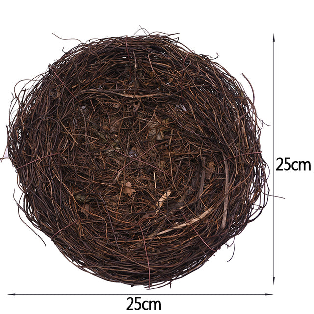 8-25cm Nature Bird Nest Easter Decoration DIY Handmade Craft Birds Nest for Easter Party Home Garden Decoration