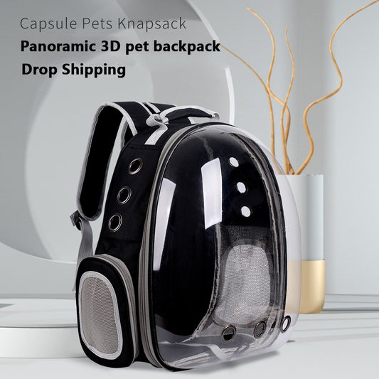 Cat Carrier Bags Breathable Pet Carriers Small Dog Cat Backpack Travel Space Capsule Cage Pet Transport Bag Carrying For Cats