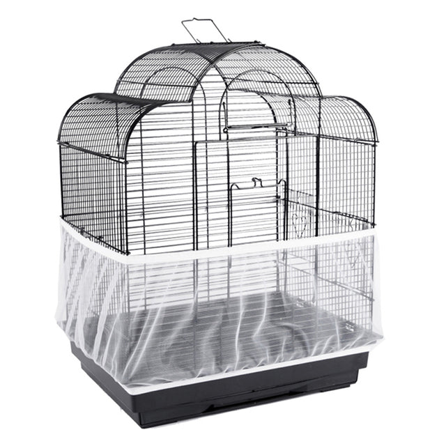 Receptor Seed Guard Nylon Mesh Bird Parrot Cover Soft Easy Cleaning Nylon Airy Fabric Mesh Bird Cage Cover Seed Catcher Guard