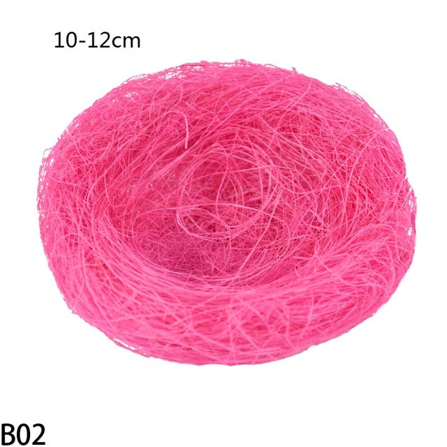 8-25cm Nature Bird Nest Easter Decoration DIY Handmade Craft Birds Nest for Easter Party Home Garden Decoration