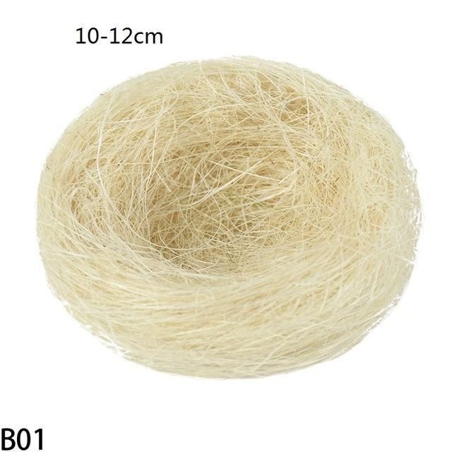 8-25cm Nature Bird Nest Easter Decoration DIY Handmade Craft Birds Nest for Easter Party Home Garden Decoration