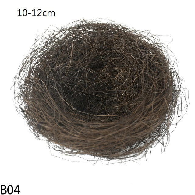 8-25cm Nature Bird Nest Easter Decoration DIY Handmade Craft Birds Nest for Easter Party Home Garden Decoration