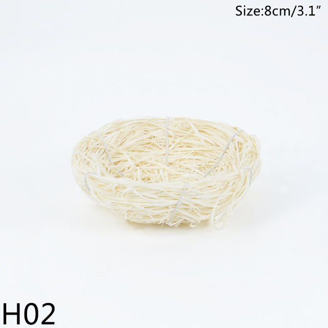 8-25cm Nature Bird Nest Easter Decoration DIY Handmade Craft Birds Nest for Easter Party Home Garden Decoration