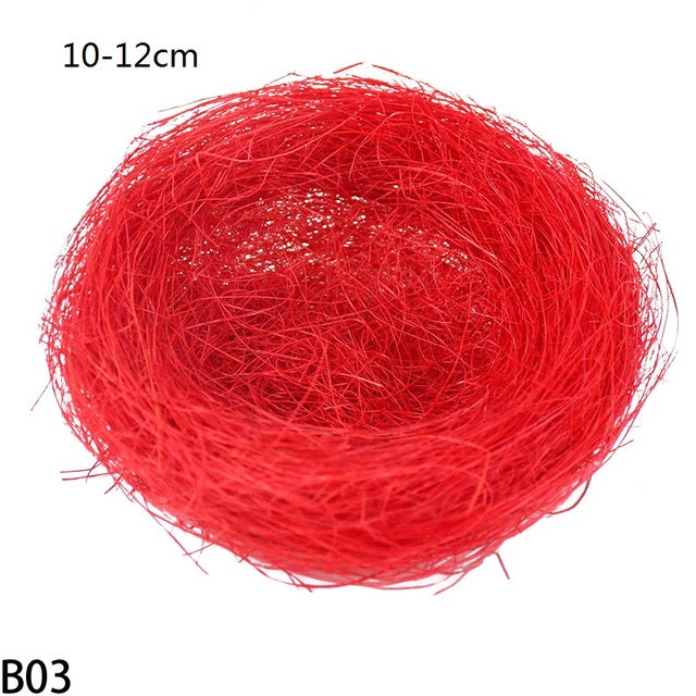 8-25cm Nature Bird Nest Easter Decoration DIY Handmade Craft Birds Nest for Easter Party Home Garden Decoration