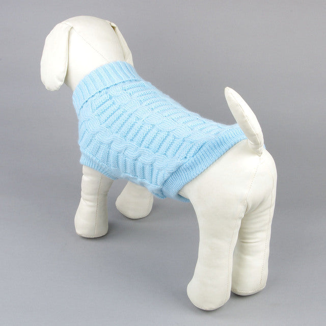 Sweater Pet Dog Clothes Knitted Pullover Clothing Dogs Super Small Costume Cute Cotton Chihuahua Autumn Winter Blue Boy Chien