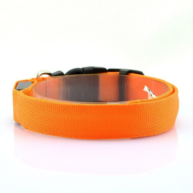 Adjustable LED Dog Collar Glowing Anti-lost Night Safety Pet Luminous Collar Flashing Necklace for Small Medium Large Dogs Cat