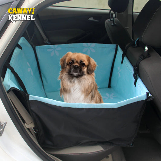 CAWAYI KENNEL Pet Carriers Dog Car Seat Cover Carrying for Dogs Cats Mat Blanket Rear Back Hammock Protector transportin perro